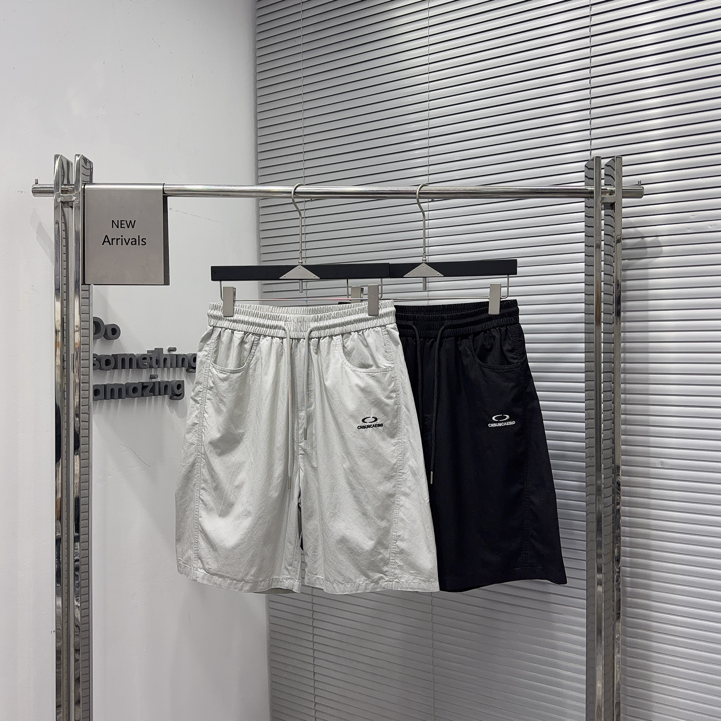 夏季新款男士休闲裤潮流水洗宽松青年中裤五分裤潮牌运动裤短裤潮