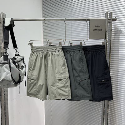 乾尚夏季新款工装短裤男士潮流超薄速干运动休闲裤拉链口袋五分裤