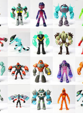 现货少年骇客BEN10可动塑胶公仔