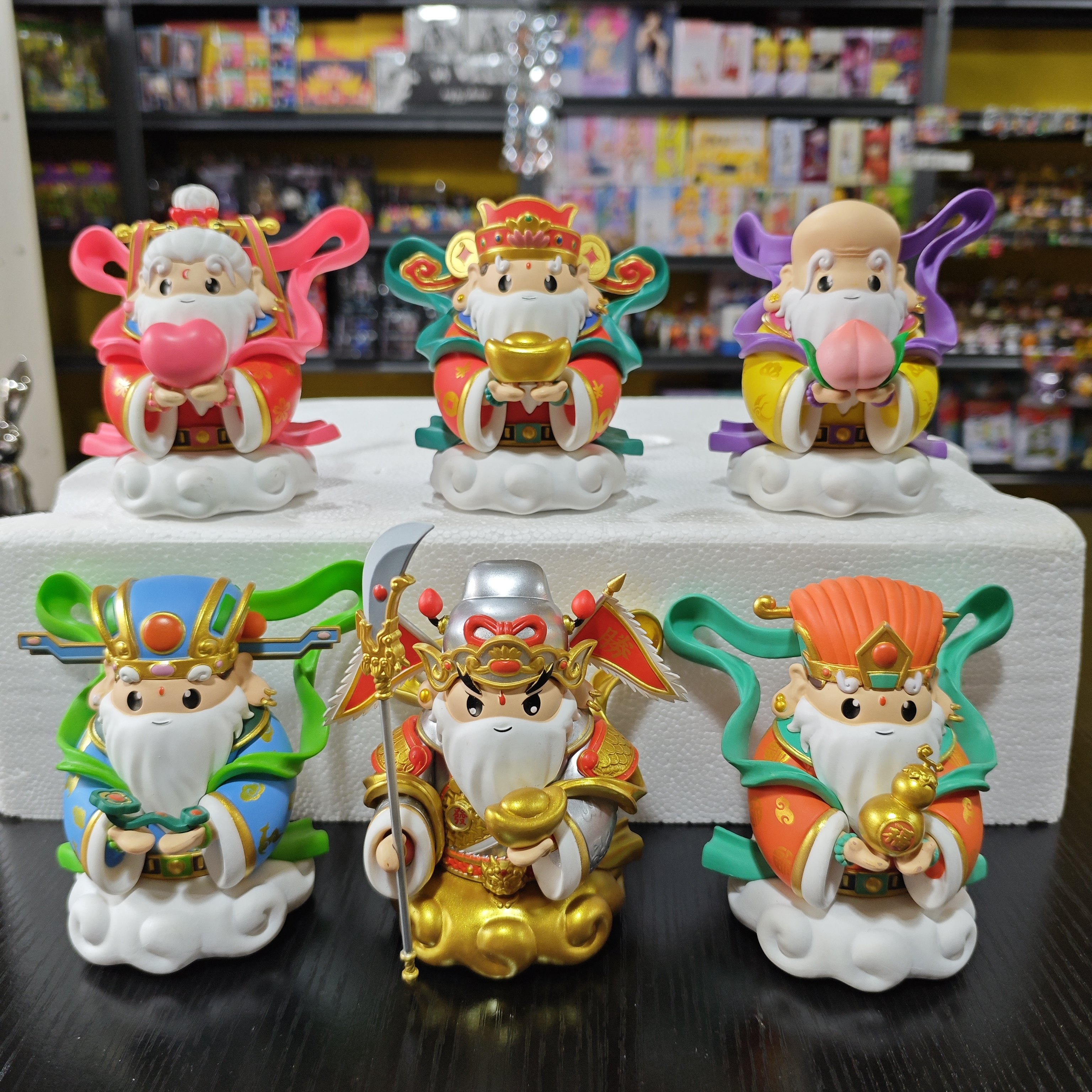 天官赐福财神手办东方好礼创意收银台新年招财摆件可爱装饰礼品