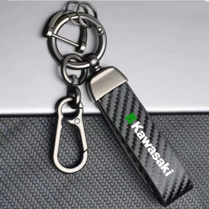 适用川崎NINJA400 Z900 Z400 ZX-6R/10R NINJA H2钥匙扣钥匙带链