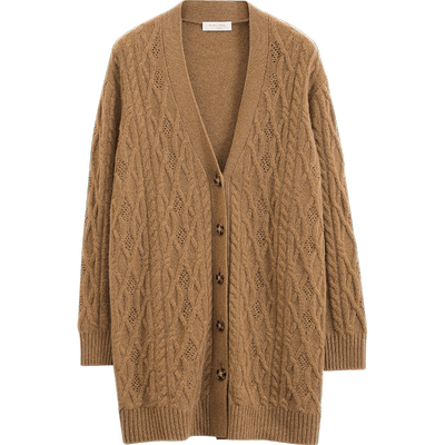 米皇新款长袖休闲羊绒开衫