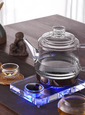 佰宝水910晶电茶壶底部涌泉式自动上水烧水壶恒温透明玻璃909