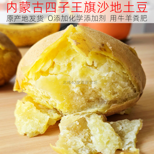 内蒙古乌兰察布沙面黄心小土豆新鲜四子王旗土豆沙面马铃薯特产
