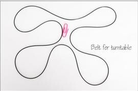 黑胶唱盘唱机电机马达传动皮带圆带