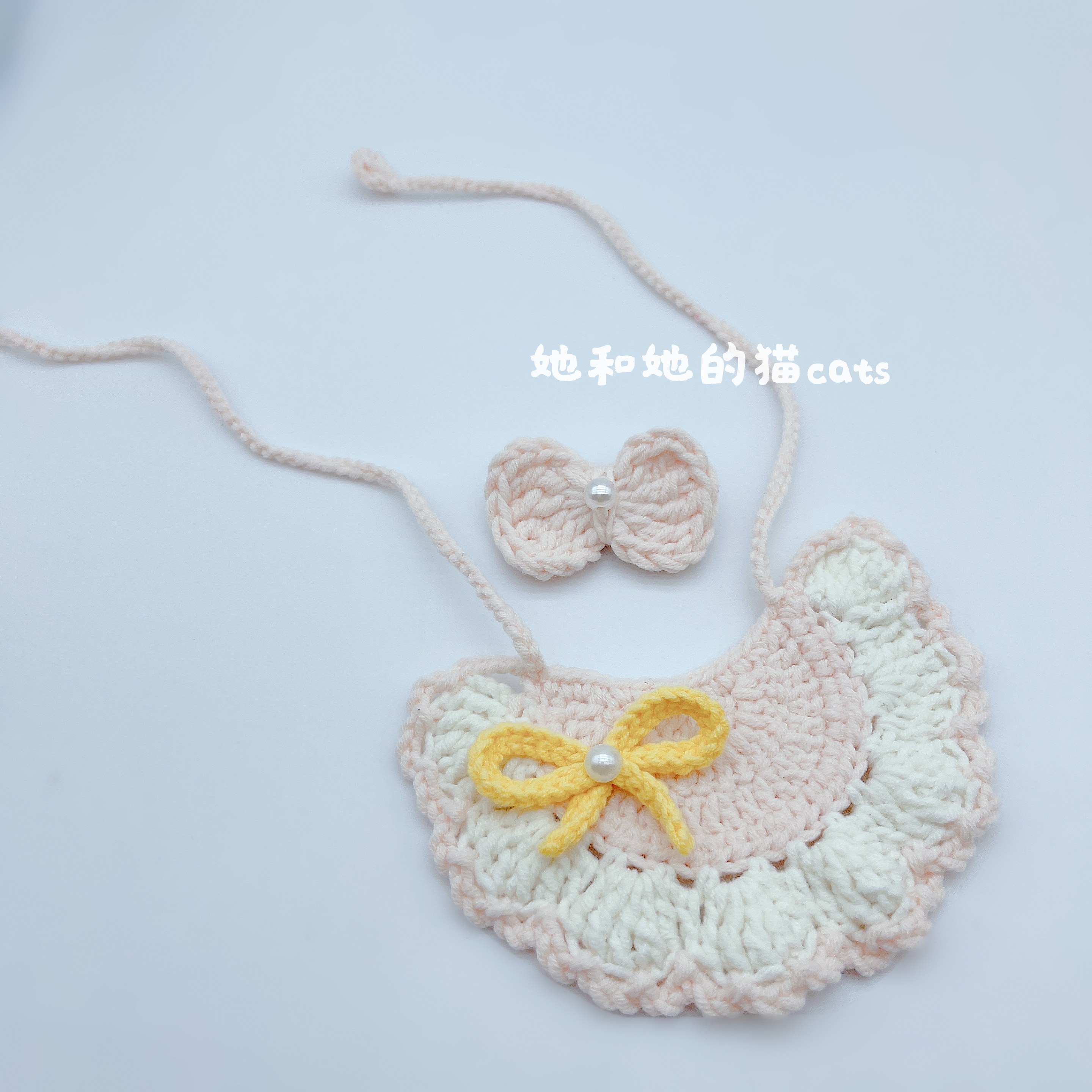 「她和她的猫cats」韩版蝴蝶结宠物猫狗兔手工可爱围脖项圈口水巾,宠物/宠物食品及用品,围巾/口水巾,淘宝优惠券,粉丝福利购,淘宝优惠卷