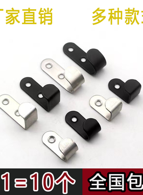 不锈钢挂钩子强力实心挂衣钩相框隐形钩子门后钥匙钩挂包钩黑色