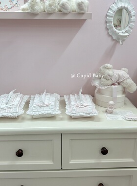 Cupid Baby 可爱的居家小物，奶色系 挂式纸巾布艺手作收纳袋