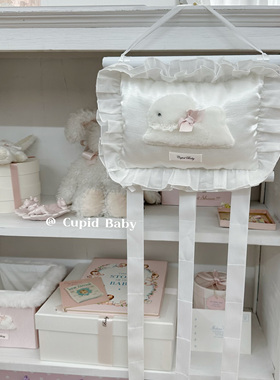 Cupid Baby 软绵绵的枕头挂件 # 房间装饰 可爱的兔子 发夹收纳架