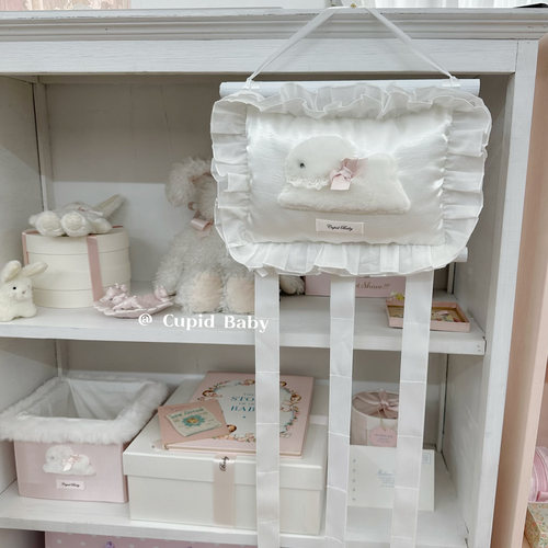Cupid Baby 软绵绵的枕头挂件 # 房间装饰 可爱的兔子 发夹收纳架