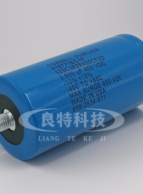 全新原装400V3600UF  CORNELL DUBILIER变频器铝电解电容器