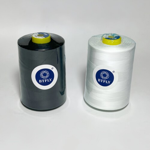 柳青旗下 蝴蝶牌缝纫线402 8000Y 黑白线家用缝纫机工业锁边通用