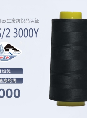 黑色3000 柳青牌 常用  40s/2柳青线缝纫线套装家用手缝线宝塔线