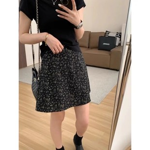 碎花半身裙女春夏梨形身材高腰显瘦百搭a字裙短裙小个子百搭伞裙