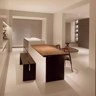 卧室床尾凳创意长凳简约 实木长条凳客厅长板凳餐凳换鞋 物宅 日式