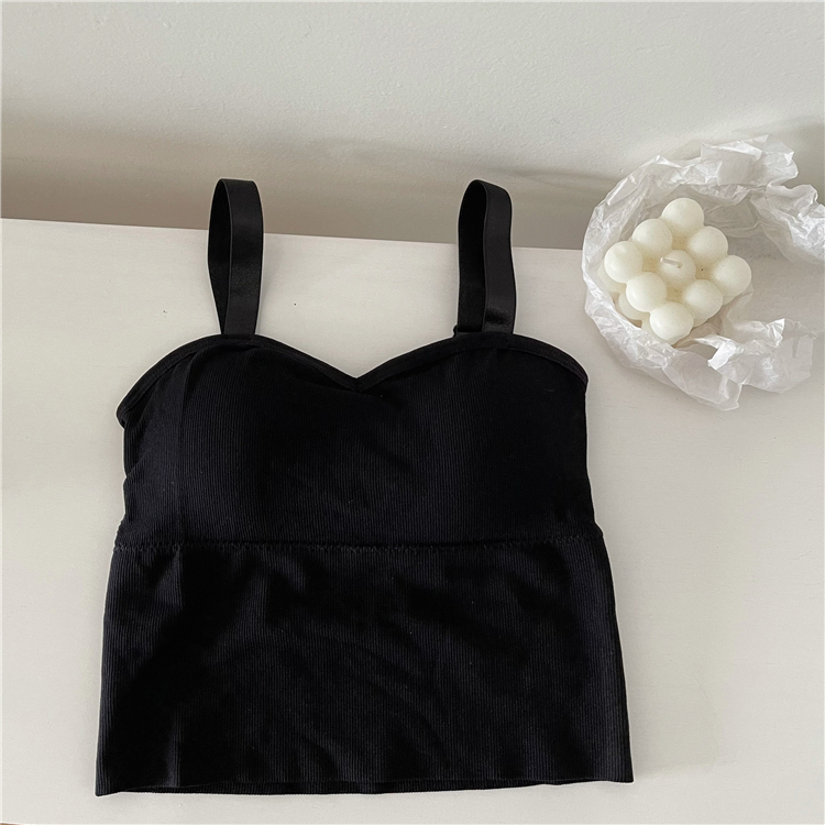 Real price, real shot, beautiful back, bra sling, women's waistcoat with chest pad, outer wear and inner wear with bottom wrapped underwear