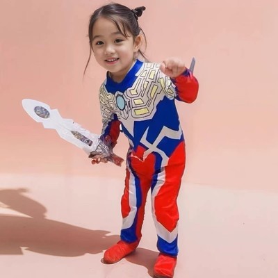 六一儿童节赛罗奥特曼衣服迪迦男童泽塔cos服装女孩连体衣真人版