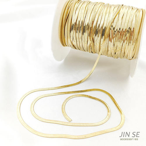 刀片链扁平蛇骨链diy饰品配件