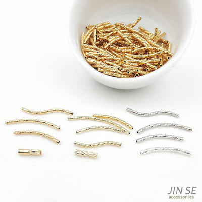手工diy弯管JINSE铜镀真金配件