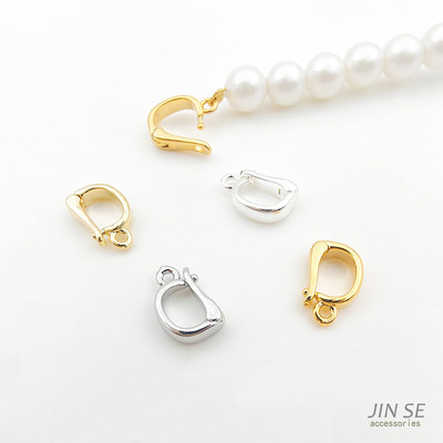 珍珠项链吊坠扣收尾diy饰品配件