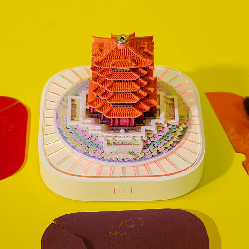 2026年日历3D立体纸雕纸黄鹤楼