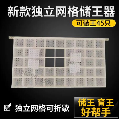 新款多功能储王器塑料储王盒王笼关王器存储中意蜂育王盒养蜂工具