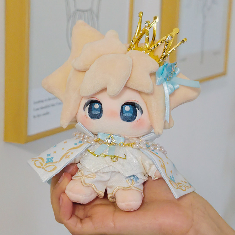 奶电响铃10cm无属性棉花娃衣花语觅无尽夏白蓝欧式华丽宫廷风礼服