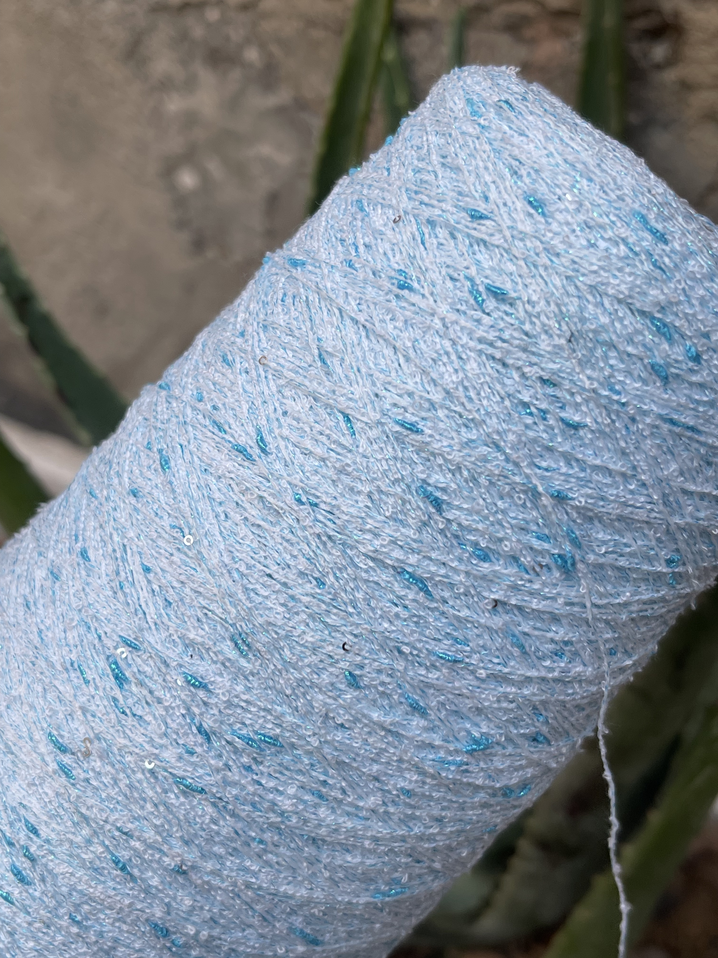 标价半斤 特色金葱结子圈圈小亮片纱 手编毛衣外套配线 手混配线