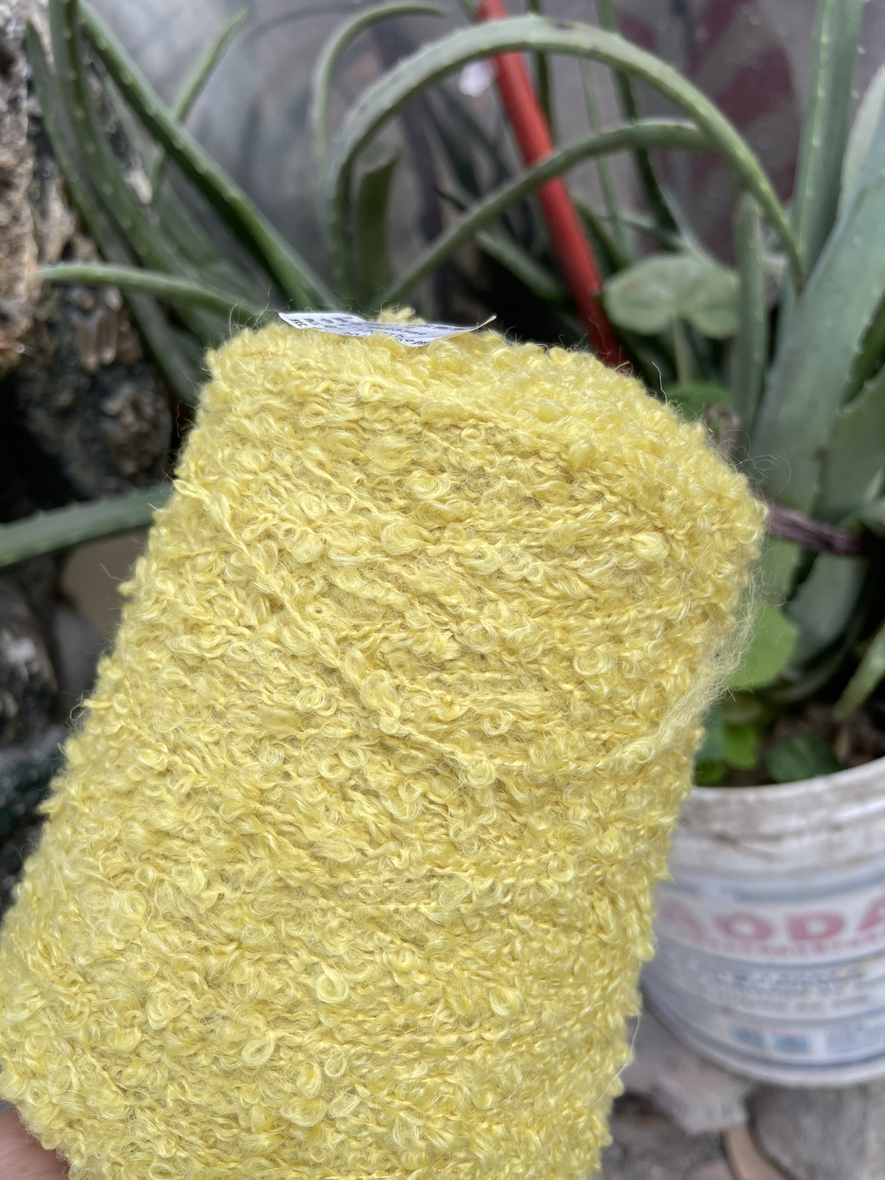 中大圈秘鲁羊驼圈圈毛 手编毛衣 外套 围巾披肩 帽子线 柔软不扎