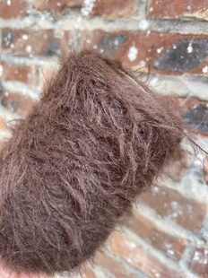 不掉毛长毛仿貂 仿皮草 特柔软 外套毛衣 围巾 手编毛线 标价一斤