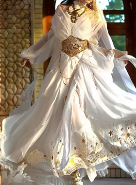 新款JSK连衣裙希腊风Lolita春夏超仙异域风情西域公主写真摄影服