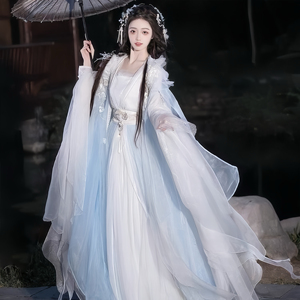 新款古装影视仙侠风系列古风中国风改良汉服女春夏秋冬季飘逸轻薄