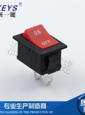 KCD1-101-斜面 船型开关2脚电源15*21二档电锅饮水机配件红色英文