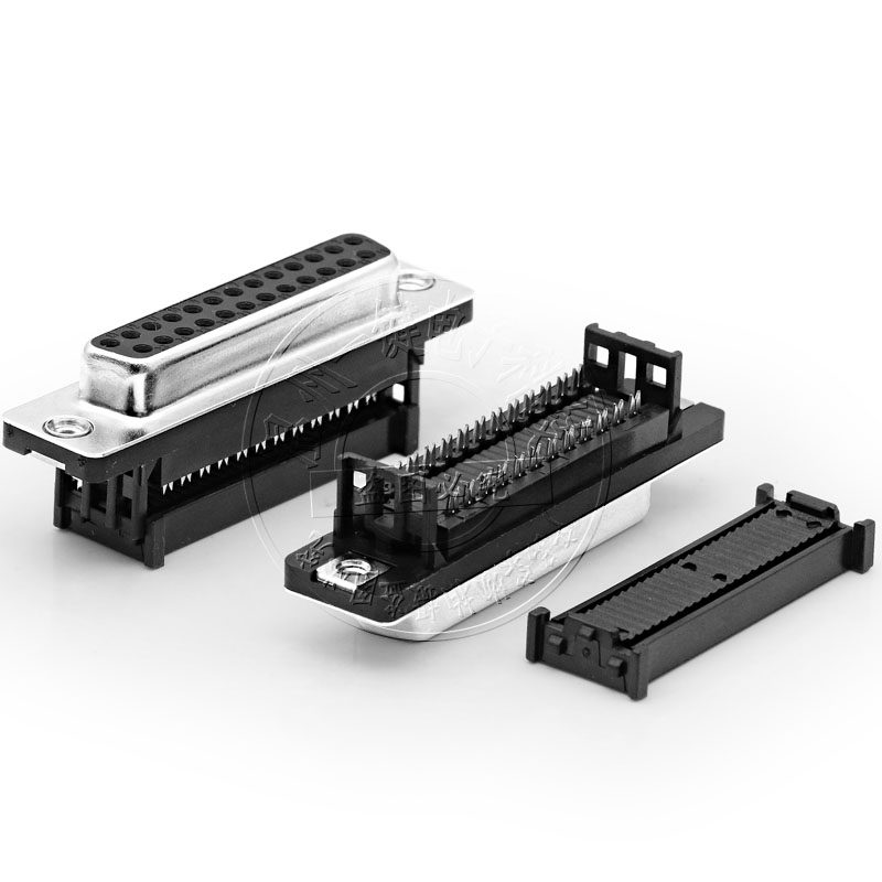 25排线D-SUB黑公/母头