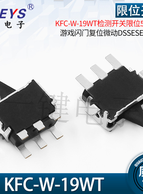 KFC-W-19WT检测开关限位5脚卧贴游戏闪门复位微动DSSESE24MH1