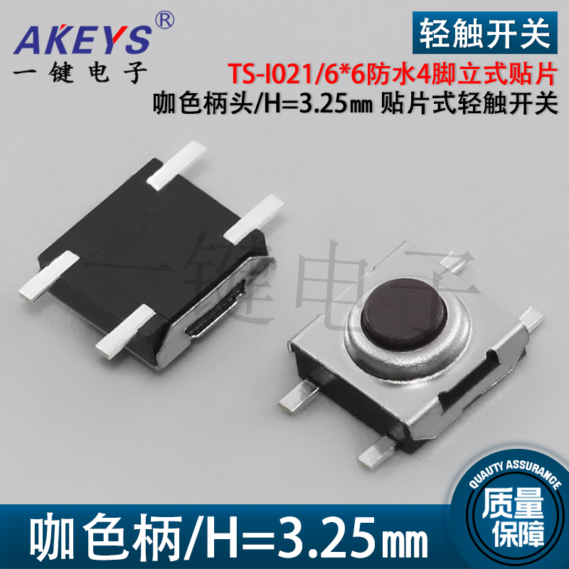 TS-I021轻触开关防水4脚立式贴片