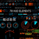 70组高科技幻表盘码 表雷达速度表进度条HUD虚拟屏幕UI界面AE模板
