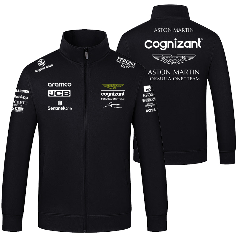阿斯顿马丁汽车4s店赛车服立领卫衣工装阿隆索斯托尔F1外套工作服