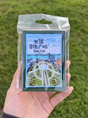 大连刺绣冰箱贴磁吸文创纪念品旅游伴手礼送朋友送闺蜜送女友礼物