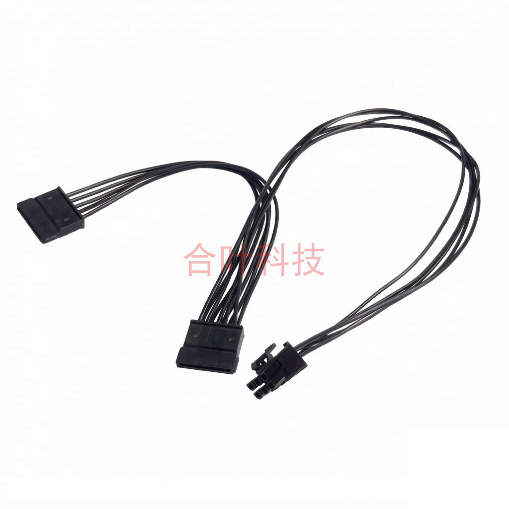 海韵模组电源线 硬盘sata供电线 6p转15P 灯带散热风扇电源线6针图片