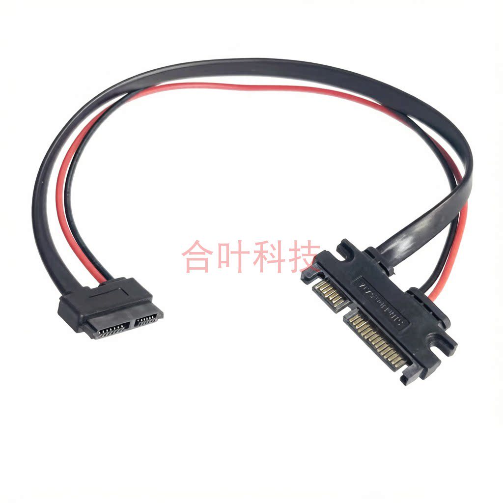 sata电源线 硬盘转光驱dvd刻录机供电线 22P转13P 迷你SATA数据线图片