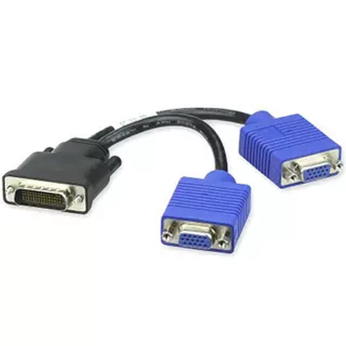 原装dell戴尔 hp DMS 59针转双vga线 dvi一分二 dvi转vga转接头线
