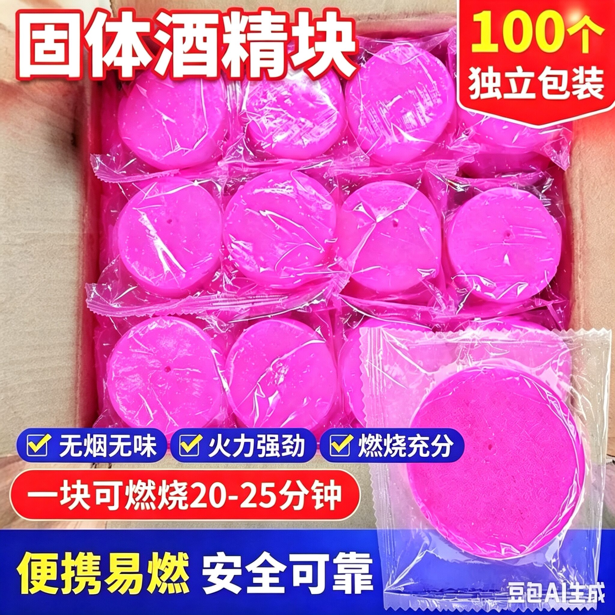 固体酒精户外烧烤干锅燃料