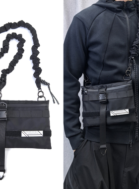 MEDKAI机能风斜挎包配大肠肩带单肩包手机包抽拉伸缩斜挎绳机车包