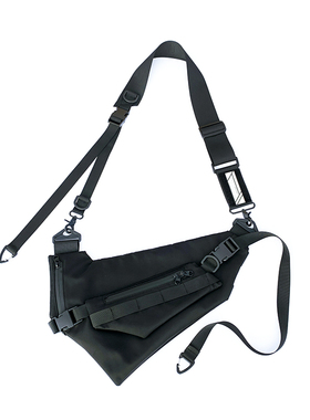 MEDKAI原创机能斜挎包酷帅国潮可拆附包不规则暗黑工装机车单肩包