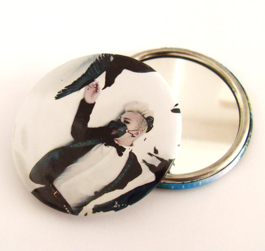 个性徽章订制镜子钥匙扣胸章定做勋章纪念章淘宝广告礼品7.5cm