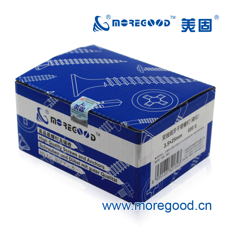 美固DWF灰磷化双线细牙干壁螺钉