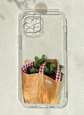 简约ins风适用苹果15/16promax华为mate60/nova10se红米k40s潮男女OPPOreno9荣耀80vivos17e一加10透明手机壳