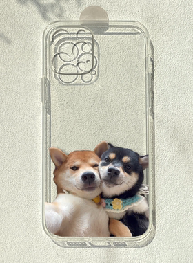 创意情侣狗适用苹果15/16promax华为p70pro小米13荣耀vivos12一加9手机壳潮