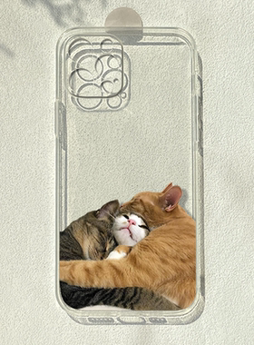 搞怪猫咪适用苹果15/14pro华为p60小米12荣耀vivox70一加9透明手机壳